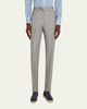 Kiton Men's Wool Sharkskin Flat-Front Trousers - 4