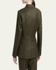 Kiton Metallic Wool Single-Breasted Jacket - 3