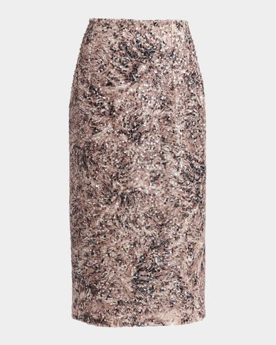 Kiton Sequined Midi Skirt