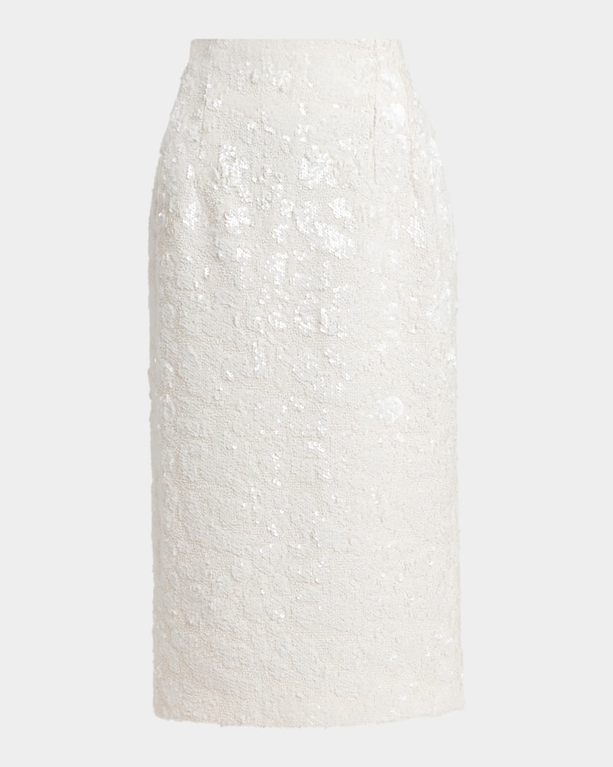 Kiton Sequined Tweed Midi Skirt
