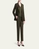 Kiton Shimmer Wool-Blend Straight Trousers - 2