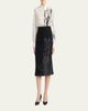 Kiton Striped Sequined Midi Pencil Skirt - 2