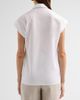 Kiton Women's Cotton Poplin Cap-Sleeve Shirt - 3