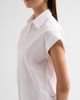 Kiton Women's Cotton Poplin Cap-Sleeve Shirt - 5