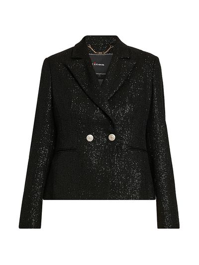Kiton Women's Metallic Double-Breasted Blazer
