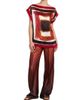 Kiton Women's Painted Silk Cap-Sleeve Blouse - 2