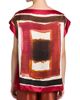 Kiton Women's Painted Silk Cap-Sleeve Blouse - 5