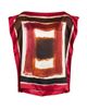 Kiton Women's Painted Silk Cap-Sleeve Blouse - 7