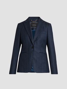 Kiton Women's Pinstriped Wool-Cashmere Blazer