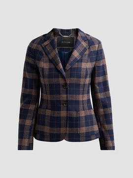 Kiton Women's Plaid Wool-Cotton Blazer