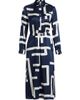 Kiton Women's Printed Silk Belted Shirtdress - 1