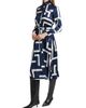 Kiton Women's Printed Silk Belted Shirtdress - 2