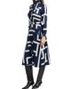 Kiton Women's Printed Silk Belted Shirtdress - 4