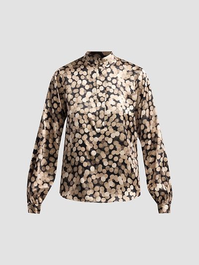 Kiton Women's Printed Silk Shirt