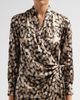 Kiton Women's Printed Silk Wrap Midi Dress - 5
