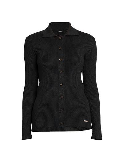 Kiton Women's Rib-Knit Wool-Blend Cardigan