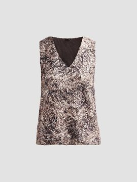 Kiton Women's Sequined V-Neck Top
