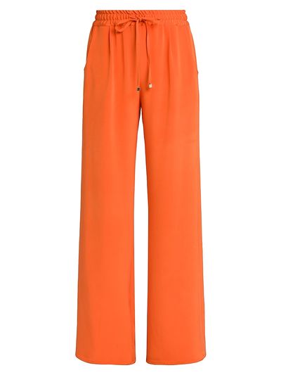 Kiton Women's Silk-Blend Drawstring Pants