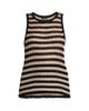 Kiton Women's Sleeveless Striped Silk Sweater - 1