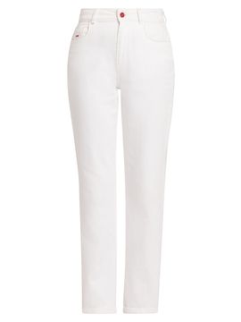 Kiton Women's Stretch Cotton Straight Mid-Rise Jeans