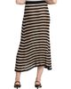 Kiton Women's Striped Knit Silk Midi-Skirt - 5