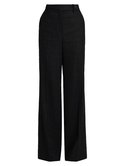 Kiton Women's Wide-Leg Linen-Blend Pants