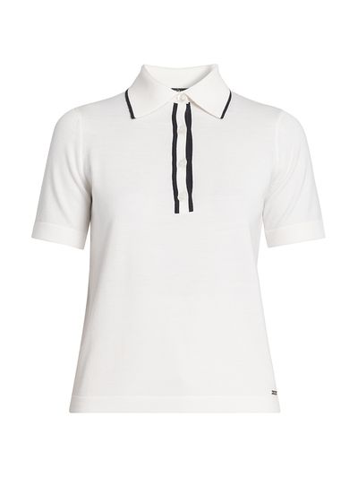 Kiton Women's Wool Knit Polo Shirt