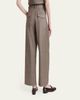 Kiton Wool-Cashmere Check Barrel-Leg Trousers - 3