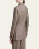 Kiton Wool-Cashmere Check Single-Breasted Jacket - 3