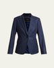 Kiton Wool-Cashmere Pinstripe Single-Breasted Jacket - 1
