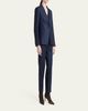 Kiton Wool-Cashmere Pinstripe Single-Breasted Jacket - 2