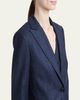 Kiton Wool-Cashmere Pinstripe Single-Breasted Jacket - 5