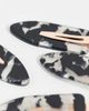 Kitsch Kitsch Creaseless Clips 4 Pack - Terrazzo-Black - 2