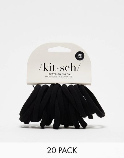 Kitsch Kitsch Nylon Elastics 20 Pack - Black