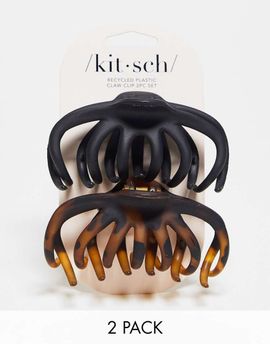 Kitsch Kitsch Octopus Claw Clips 2 pack-Black