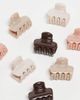 Kitsch Kitsch Plastic Mini Puffy Claw Clips 8 Pack - Rosewood-No color - 2