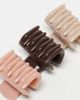 Kitsch Kitsch Plastic Mini Puffy Claw Clips 8 Pack - Rosewood-No color - 3