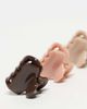 Kitsch Kitsch Plastic Mini Puffy Claw Clips 8 Pack - Rosewood-No color - 4