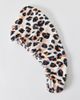 KITSCH KITSCH Quick-Drying Microfiber Hair Towel in Leopard at Urban Outfitters - 1