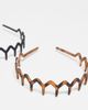 Kitsch Kitsch Zig Zag Headband 2 Pack - Black & Tortoise - 3
