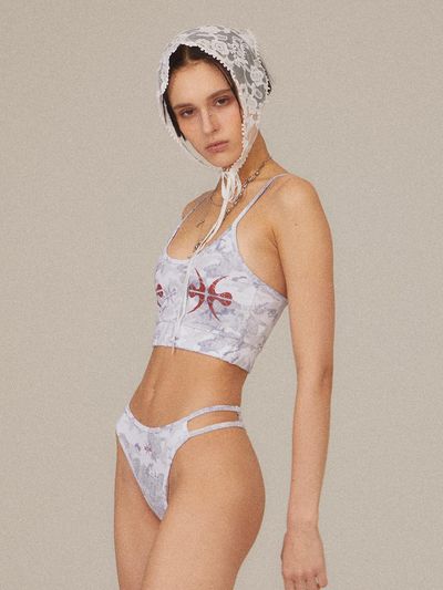 kitsch&kiss Simbol Bikini Top (25STP-SWTP01) [GRAY]