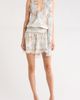 KITTENISH KITTENISH Abstract Print Lace Detail Chiffon Bubble Dress - 1