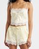KITTENISH KITTENISH Eyelash Lace Satin Camisole - 1