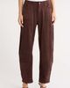KITTENISH KITTENISH High Waist Faux Suede Barrel Leg Jeans - 1