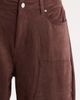 KITTENISH KITTENISH High Waist Faux Suede Barrel Leg Jeans - 4