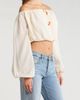 KITTENISH KITTENISH Off the Shoulder Bubble Hem Top - 3