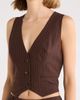 KITTENISH KITTENISH Pinstripe Button Front Vest - 4