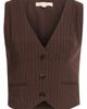 KITTENISH KITTENISH Pinstripe Button Front Vest - 5