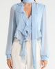 KITTENISH KITTENISH Ruffle Crop Chiffon Top - 4
