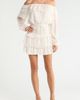 KITTENISH KITTENISH Ruffle Off the Shoulder Long Sleeve Smocked Waist Minidress - 1